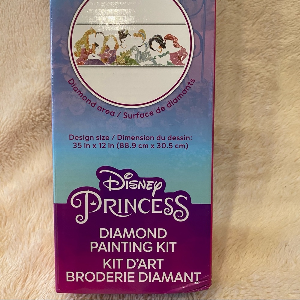 Disney Princess Diamond Painting Kit from Diamond Dotz 35x12 for Ages 8-99 NWT - Picture 5 of 9